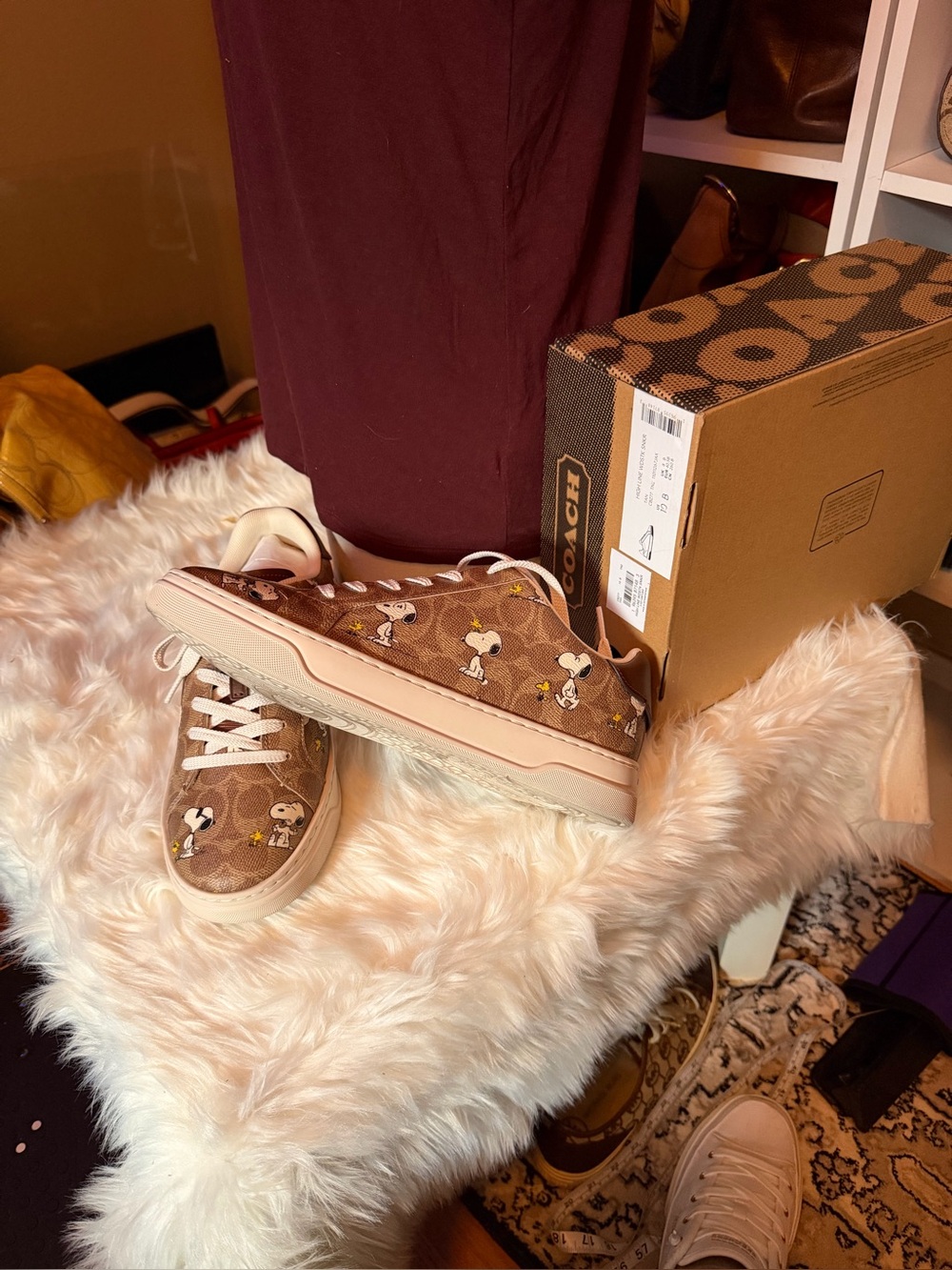 Coach Tan High Line Wdstk Sneakers